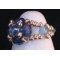 Anel em kit Lolita Strass azul