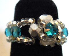 Anel em kit Lolita Strass Blue Turquoise