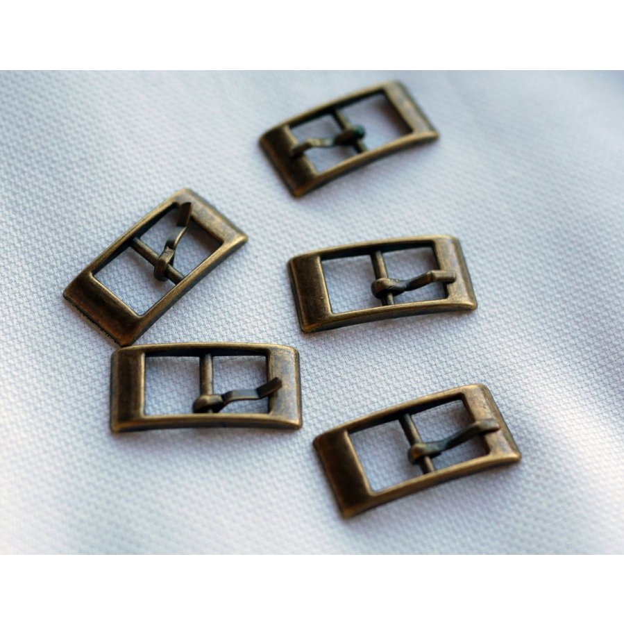 Fivelas antigas de bronze para bracelete estilo cinto 8mm x 5