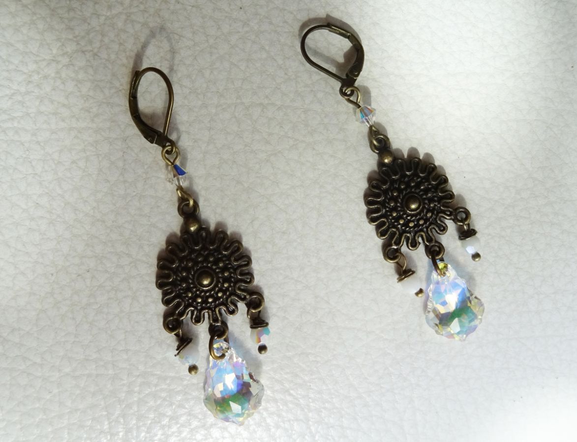 Brincos de Cristal Swarovski Boémio