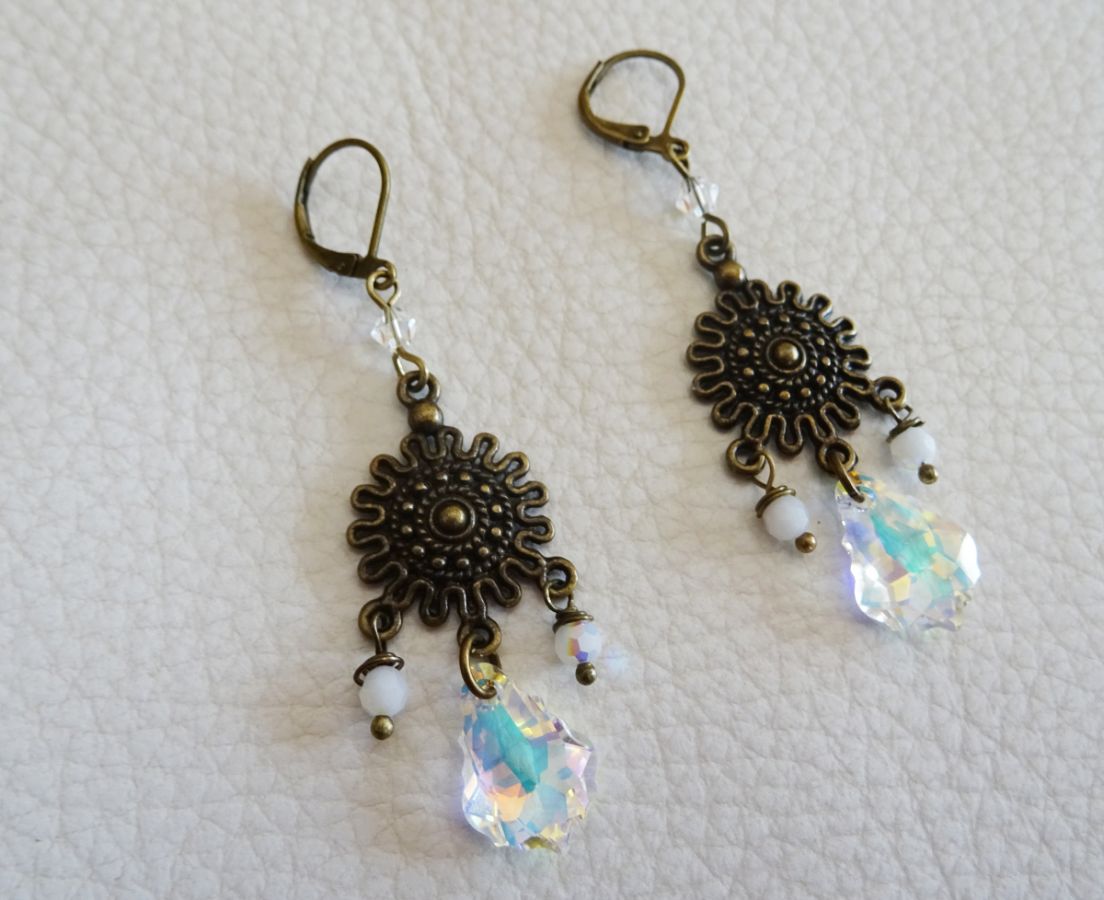 Brincos de Cristal Swarovski Boémio