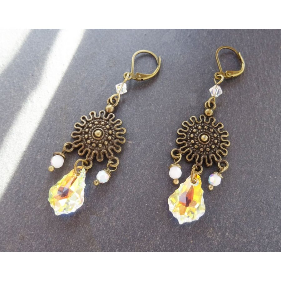 Brincos de Cristal Swarovski Boémio