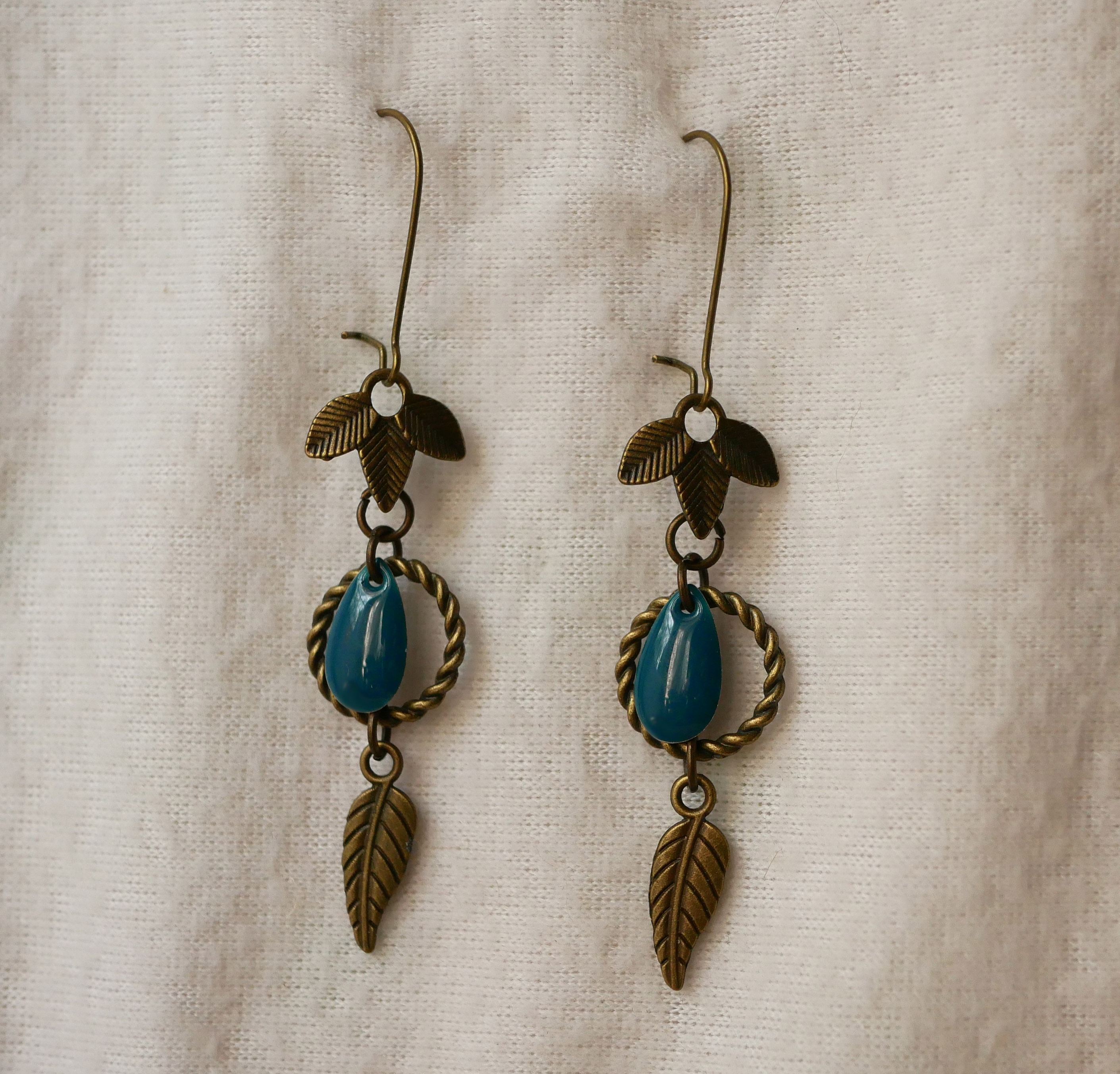 Brincos Bohemian Blue