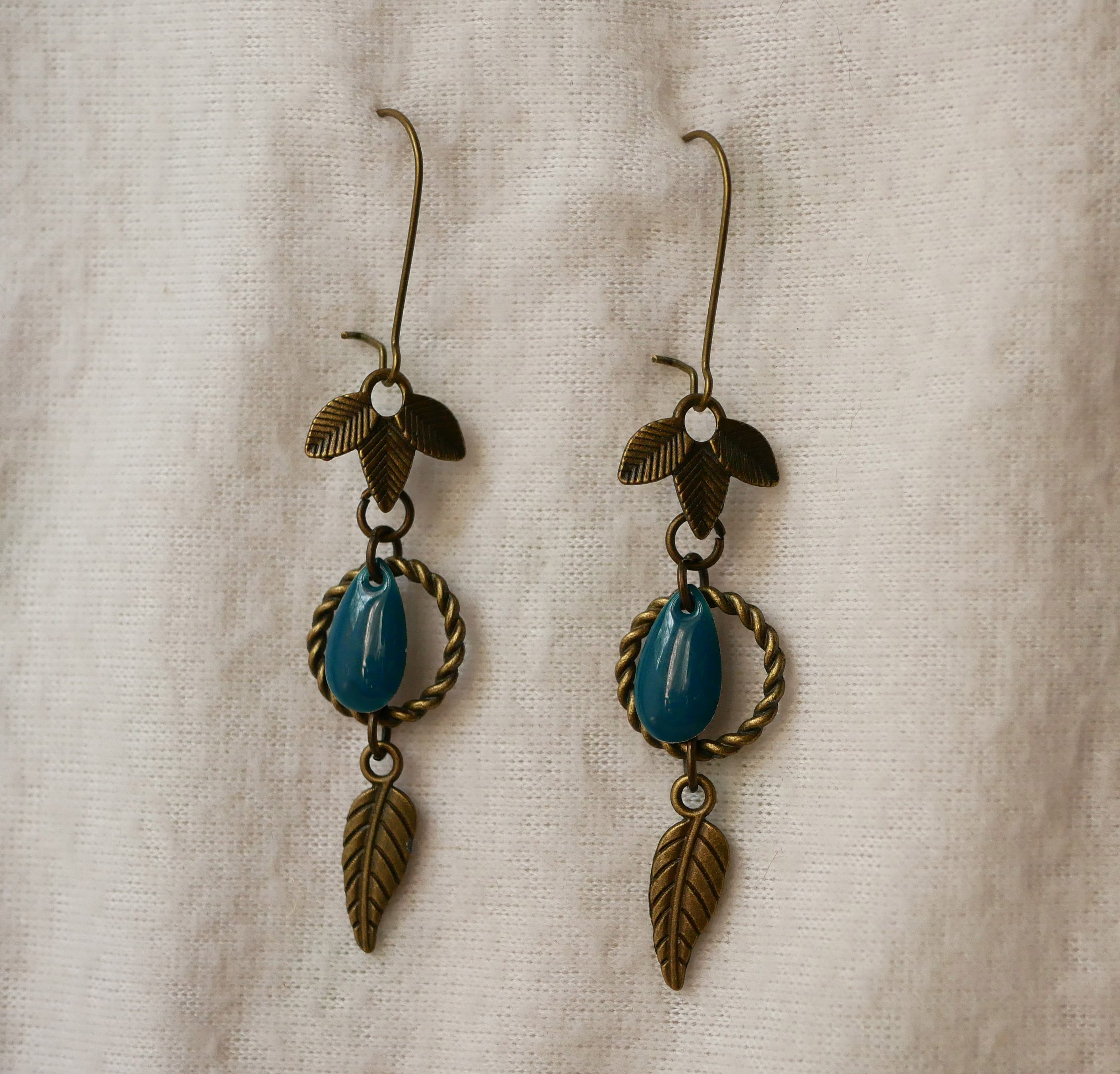 Brincos Bohemian Blue
