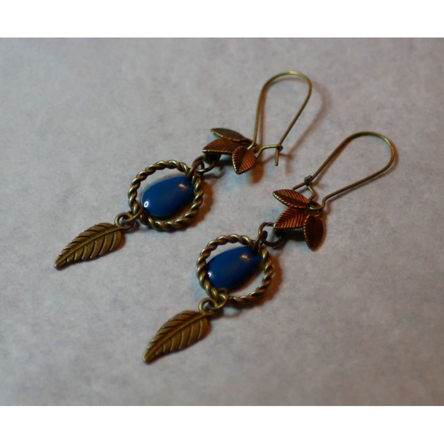 Brincos Bohemian Blue
