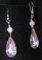 Boucles d'oreilles Gouttes Swarovski Vitrail Light