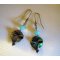 Boucles d'oreilles Nacres Turquoise