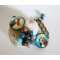 Pulseira de Jesus e Maria cabochon sobre corrente
