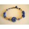 Bracelet Disque en pierre Lapis Lazuli