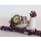 Kit Pulseira Pip Burgundy Duo Beads