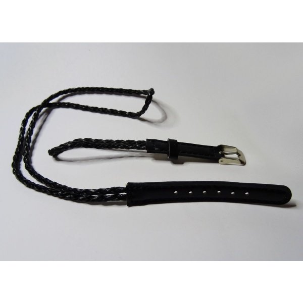 Bracelet montre tress&eacute; noir
