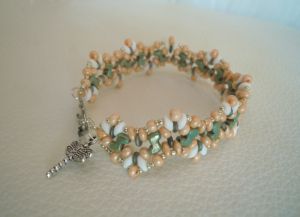 Pulseira de Pêssego Zebra 