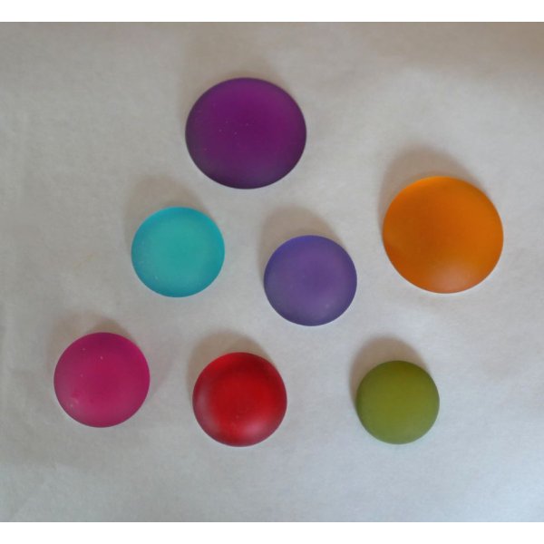 Cabochon Luna Tanzanite roxo macio di&acirc;metro 18mm