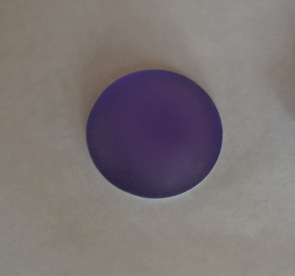 Cabochon Luna Tanzanite roxo macio diâmetro 18mm