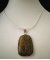 Conjunto de pingentes de cabochon em pedra unakite de forma rectangular redonda