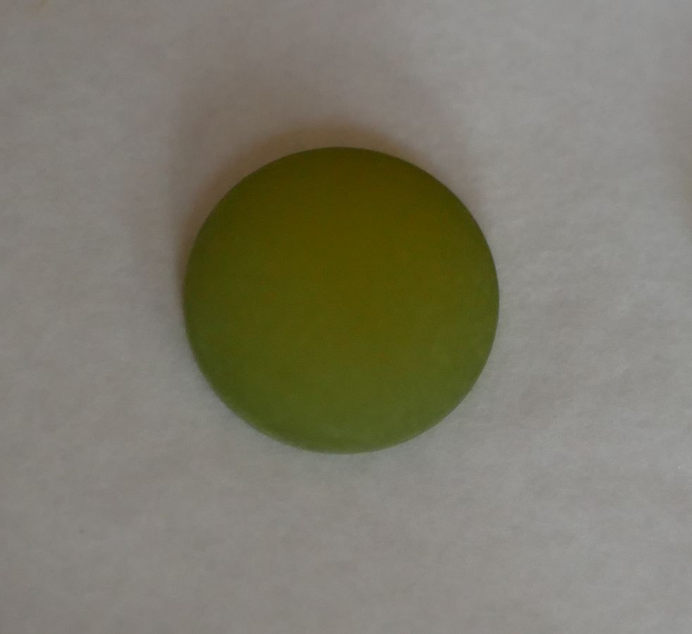 Polaris cabochon verde Olivina diâmetro 16mm