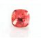 Cabochon Swarovski quadrado 12mm Padparadscha