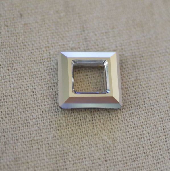 Quadrado 4439 20mm vidro manchado rosa claro &amp; azul c&eacute;u