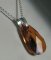Colar de prata pendente Swarovski Tear Copper
