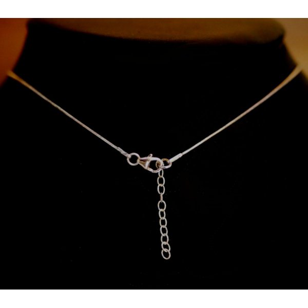 Colar de prata pingente Swarovski Cosmic Square