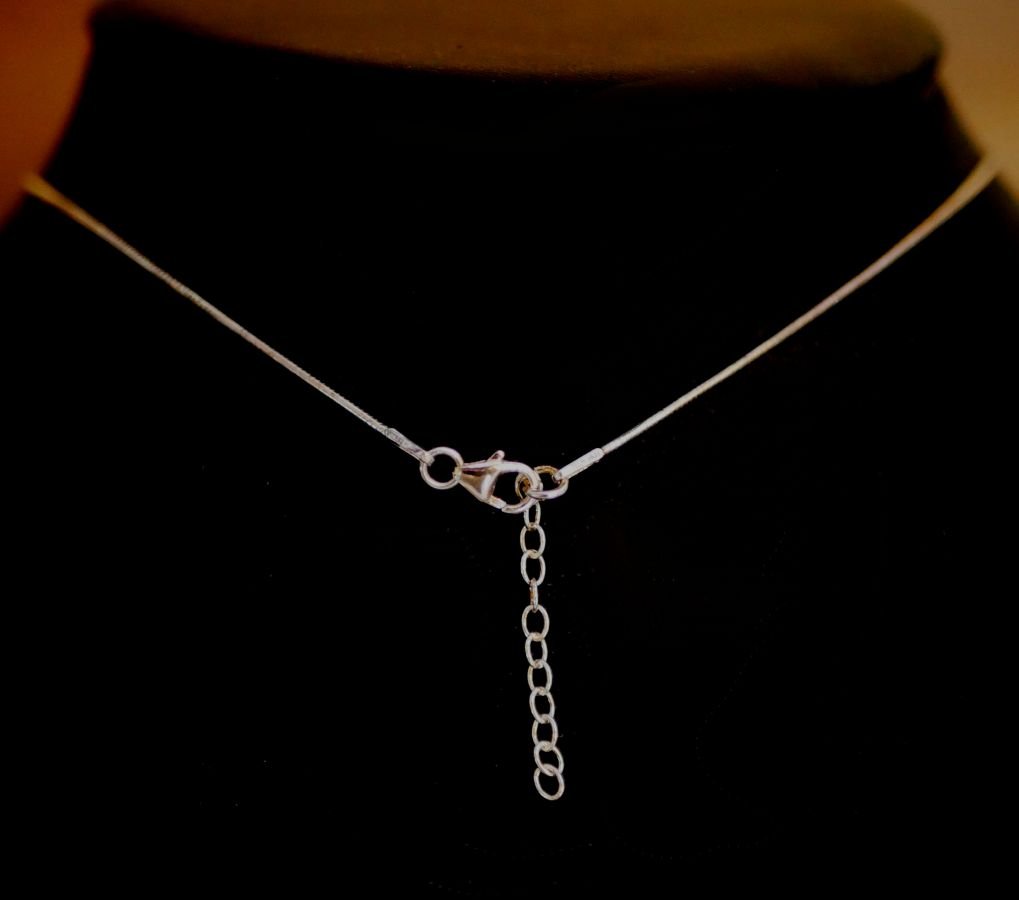 Colar de prata pingente Swarovski Cosmic Square