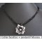 Collier en kit &agrave; facettes noir