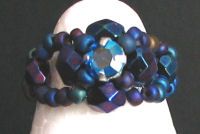 Facet 3mm Azul Iridescente x 20
