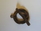 Anel T-clasp martelado 20 mm Bronze