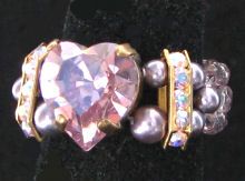 Kit bague Avalon coeur violet