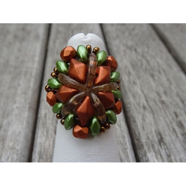 Kit de an&eacute;is de cobre Chevron