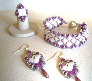 Silkade Ring Kit Branco e Púrpura