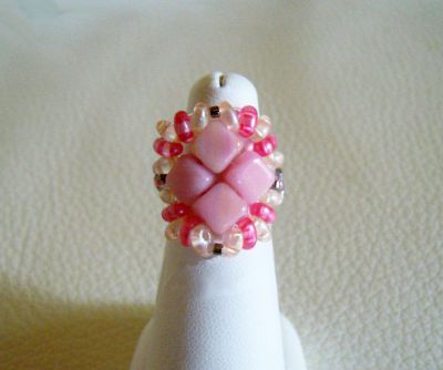 Kit de anéis rosa sedosos