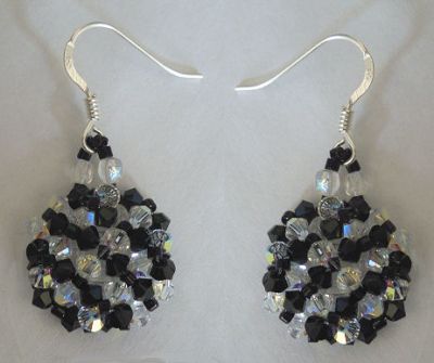 Arz Black Crystal Earrings Kit