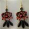 Kit boucles d'oreilles Dagos Framboise bronze
