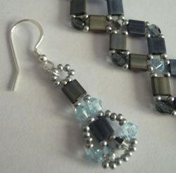 Kit de brincos de Tila Blue jean