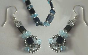 Kit de brincos de Tila Blue jean