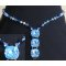 Kit collier Gl&eacute;nan bleu