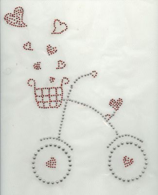DESENHO DE BICICLETA RHINESTONE