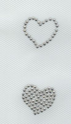 PADRÃO DE RHINESTONE DOIS CORAÇÕES