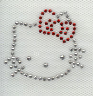 CABEÇA DE GATO DE PADRÃO RHINESTONE