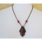 Fuchsia Jasper Pingente em patina print