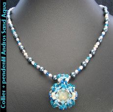 Pendentif en kit Andros Sand Aqua