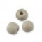 Contas redondas de madeira Ecru 10mm x 10