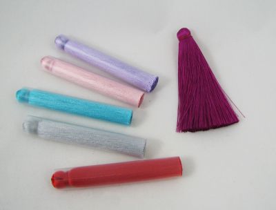 Pompom de 7cm em rayon, cor à sua escolha