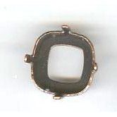 Cobre de 12mm quadrados envelhecido