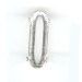 Prata Marquise Crimp 15x5 mm