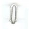 Prata Marquise Crimp 15x5 mm