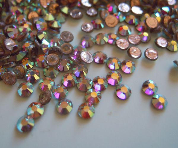 Strass SS10 Crystal ab hotfix x 12