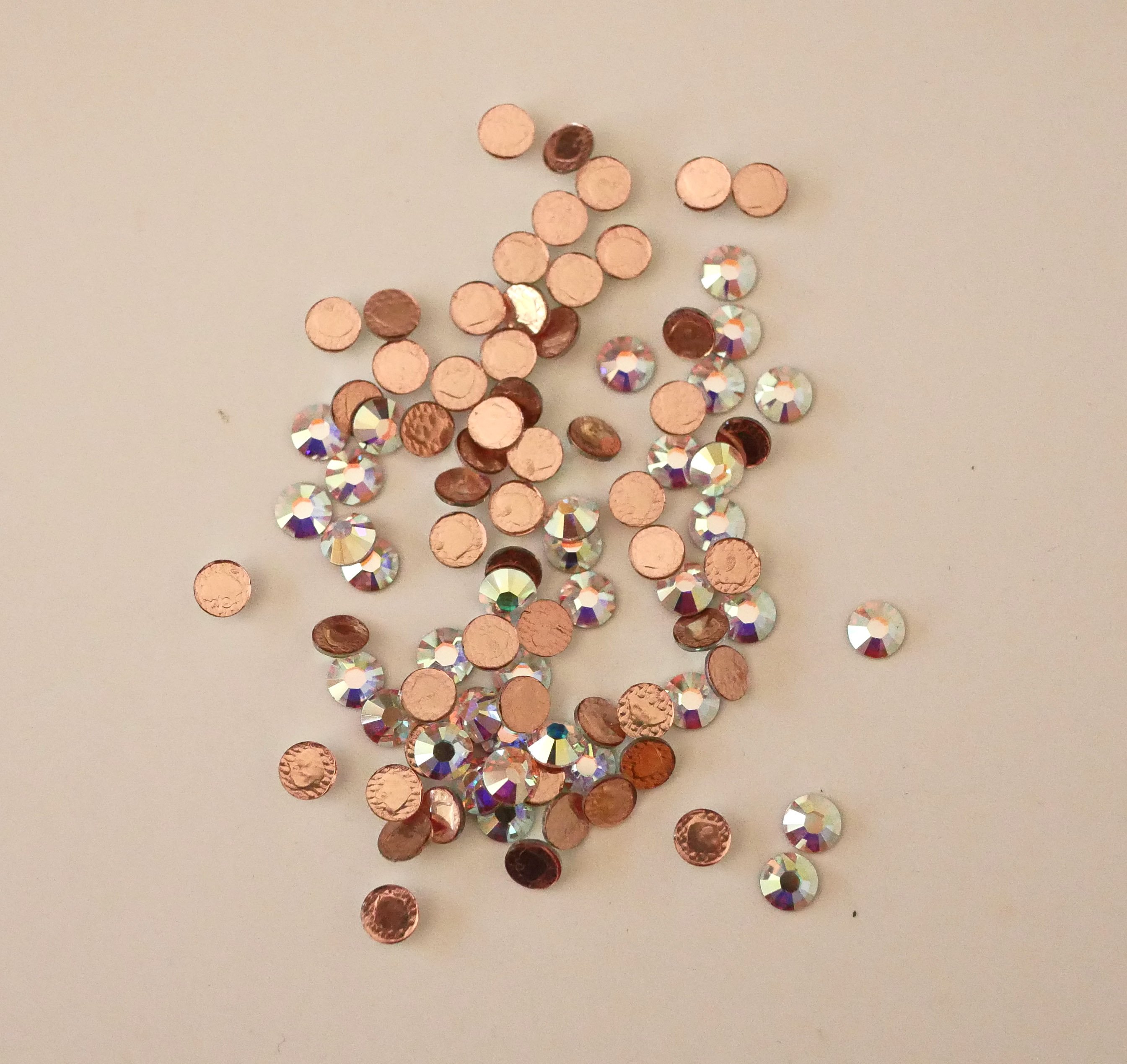 Strass SS16 cristal ab hotfix x12