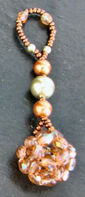 Kit de Pingentes de Cobre e Bolas Verdes